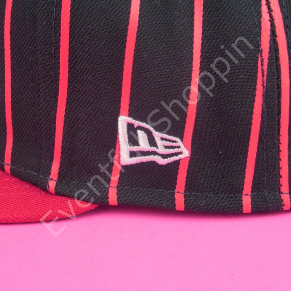 New Era Atlanta Braves Hat Mens OS Blue Snapback Striped Retro Y2K New - Picture 8 of 15